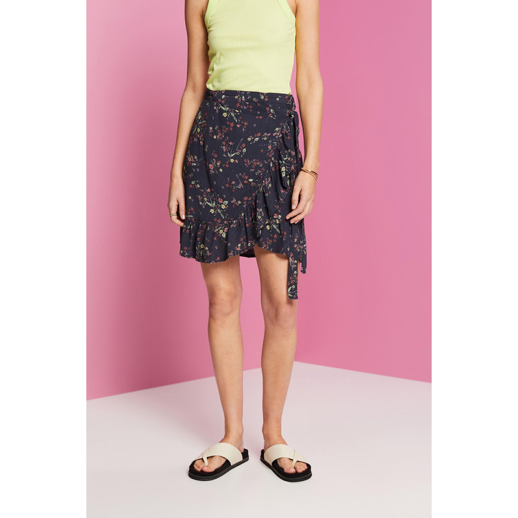 ESPRIT aop wrap skirt c408