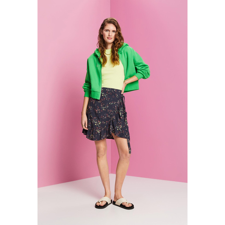 ESPRIT aop wrap skirt c408