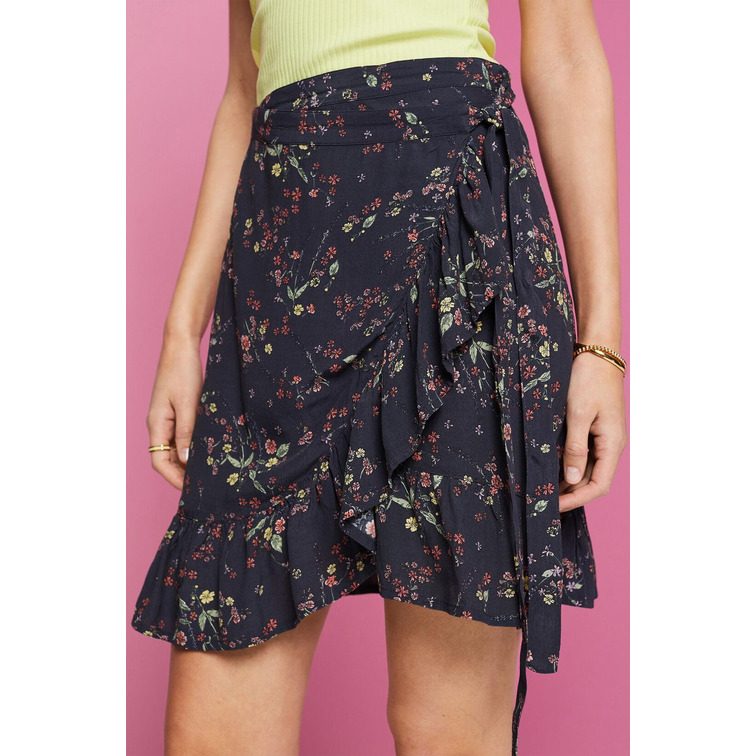 ESPRIT aop wrap skirt c408