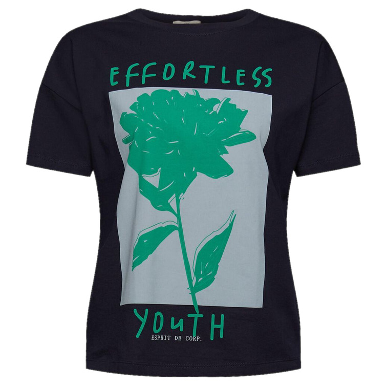 t-shirt estampada de corte holgado femme ESPRIT