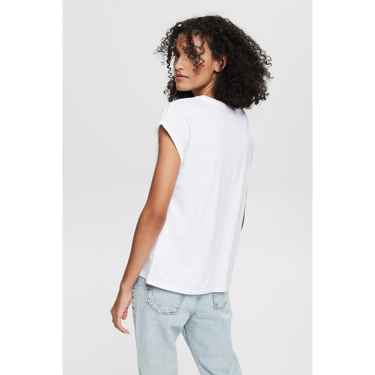 t-shirt con estampado frontal femme ESPRIT