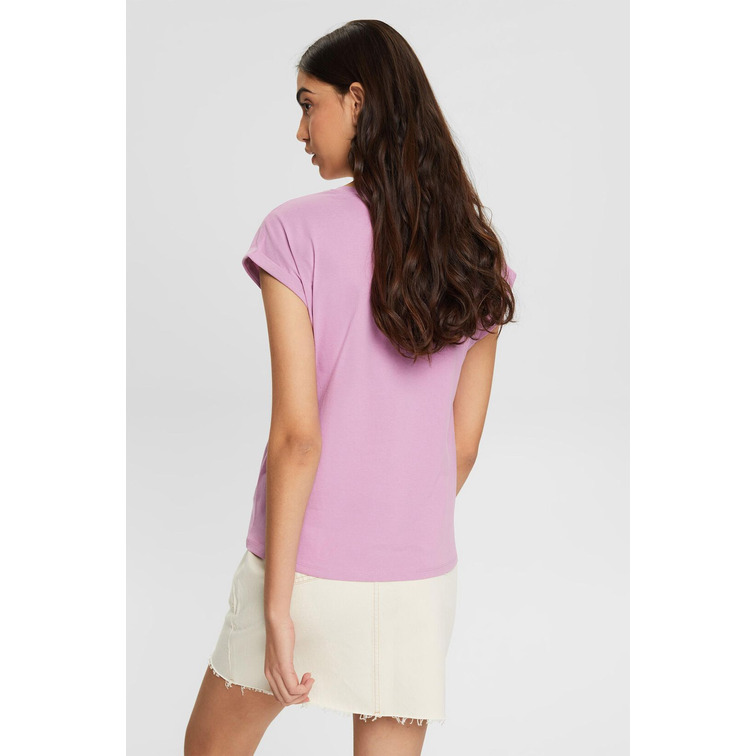 t-shirt con estampado frontal femme ESPRIT