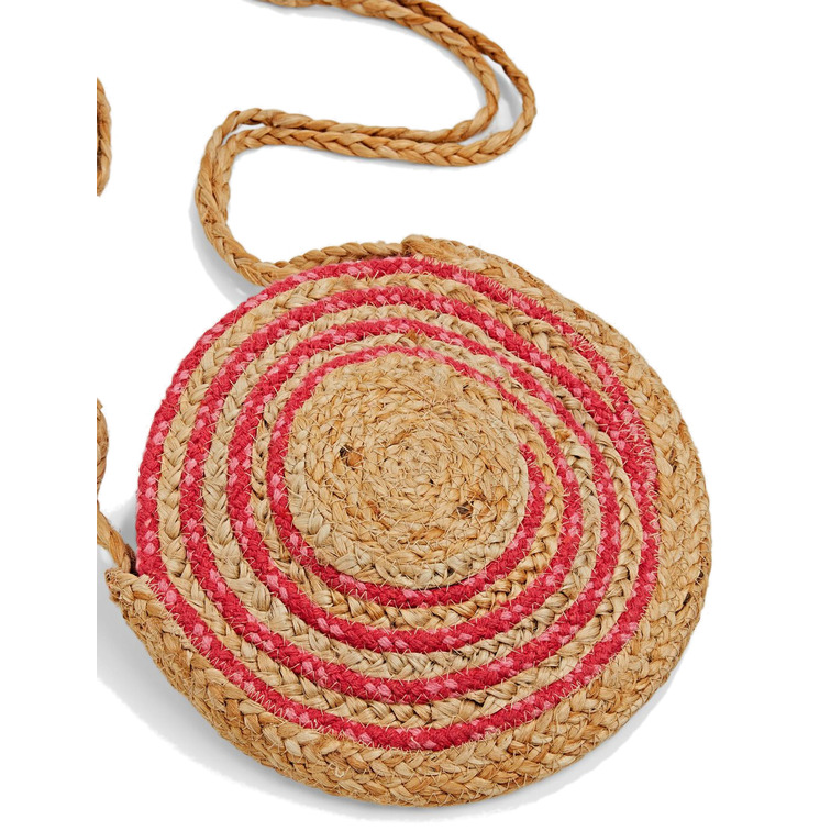 sac à main bandolera en mezcla de yute femme ESPRIT