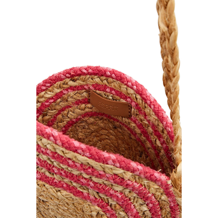 sac à main bandolera en mezcla de yute femme ESPRIT