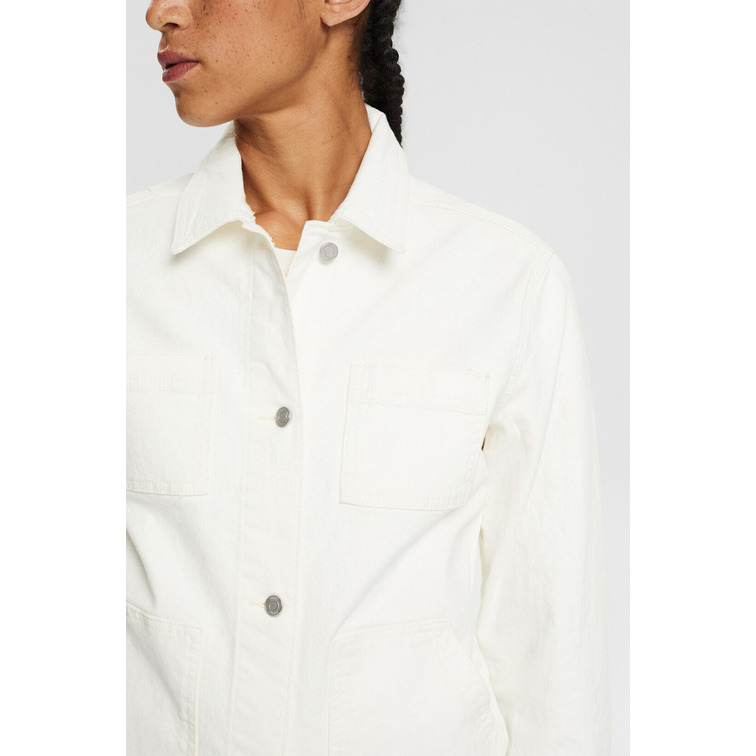 veste en jean con bolsillos femme ESPRIT