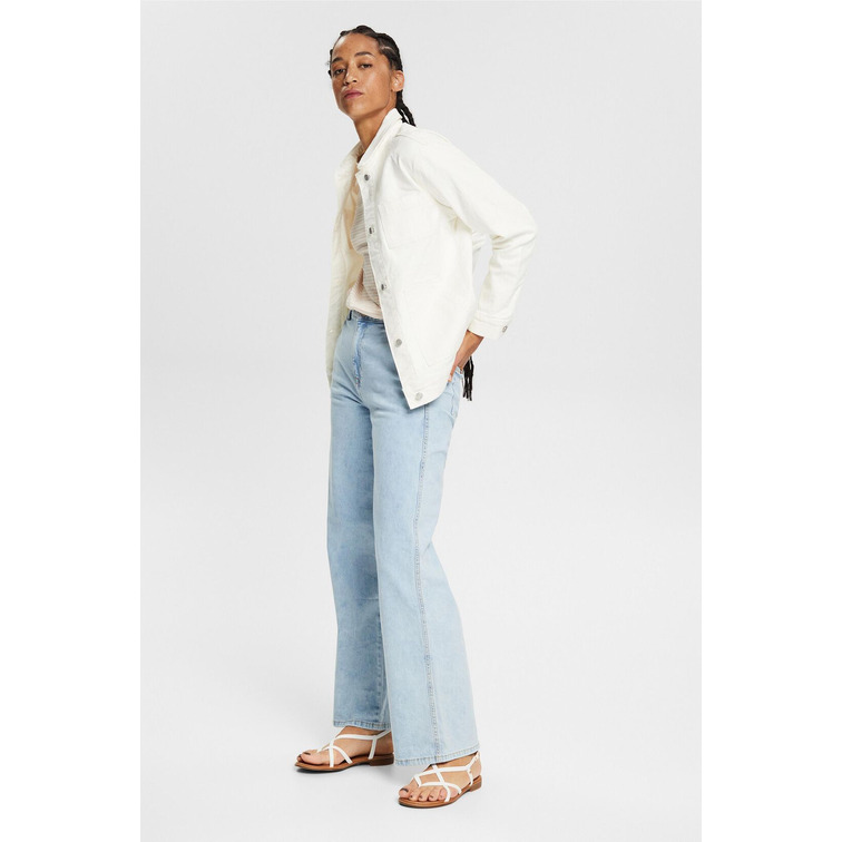 veste en jean con bolsillos femme ESPRIT