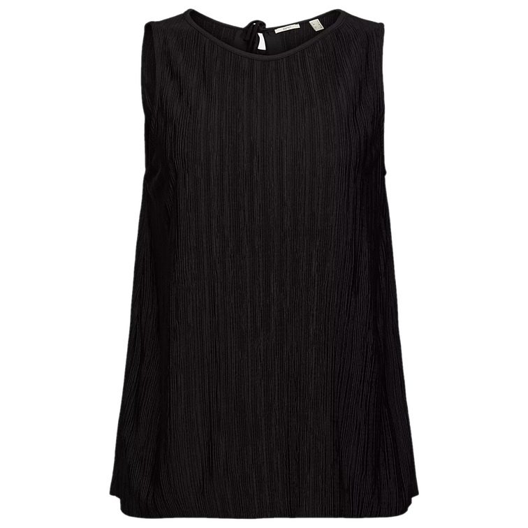 top liso con efecto arrugado femme ESPRIT
