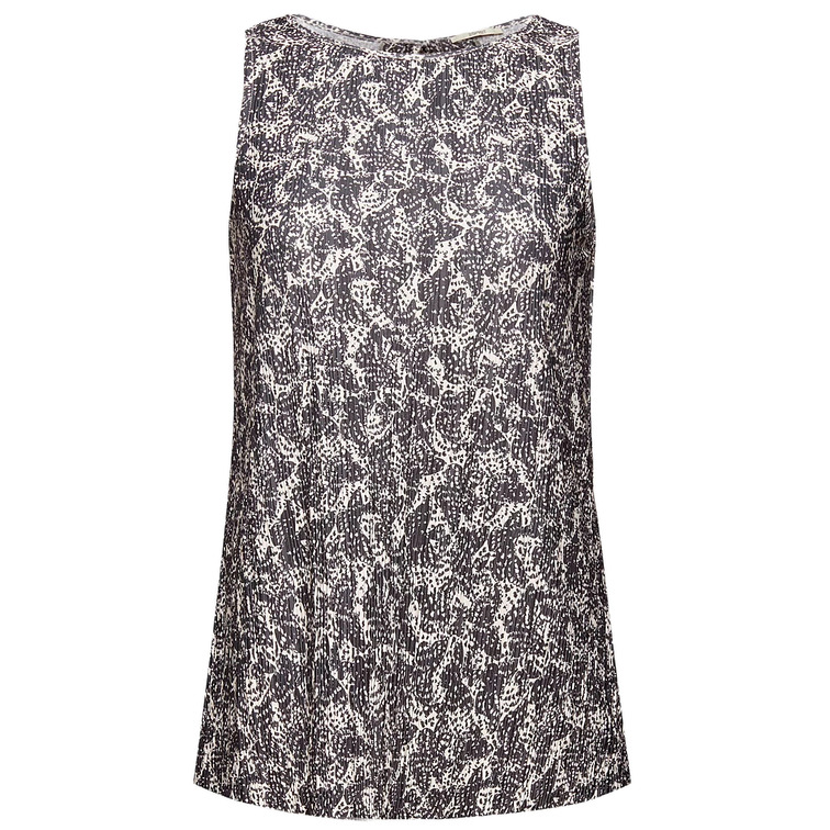 top estampado con efecto arrugado femme ESPRIT