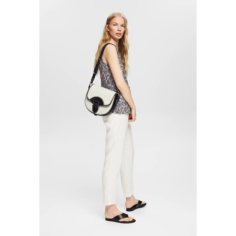top estampado con efecto arrugado femme ESPRIT