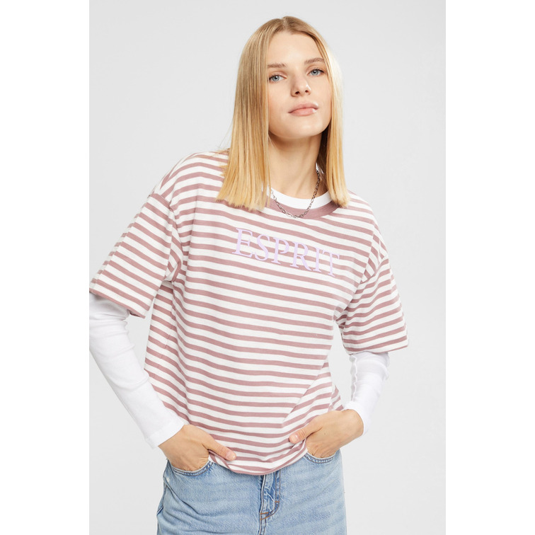 t-shirt femme  ESPRIT sus stripe tee