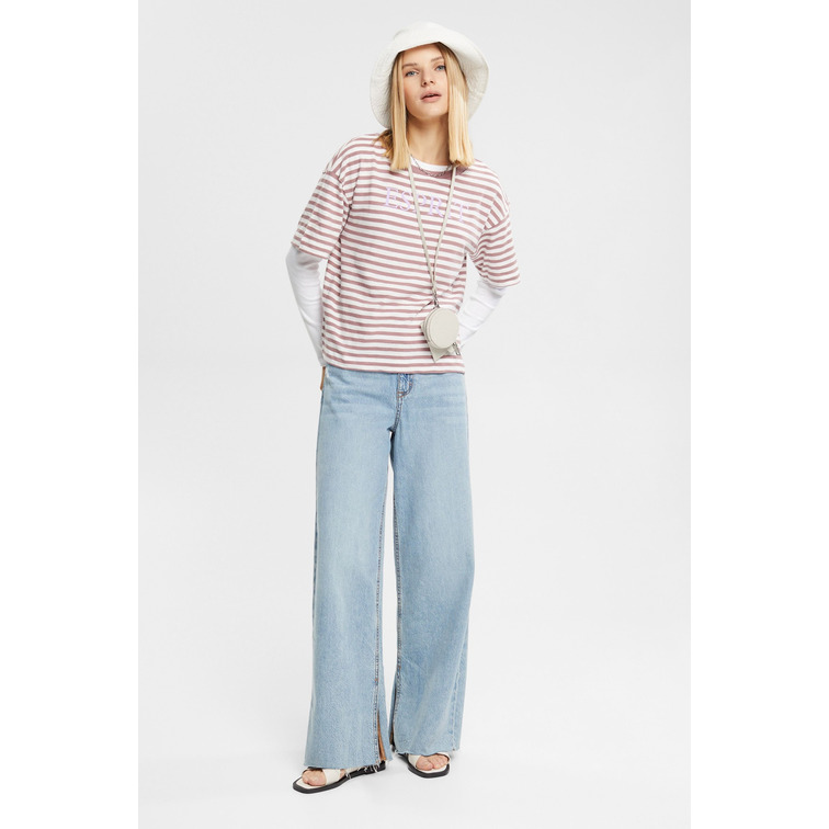 t-shirt femme  ESPRIT sus stripe tee