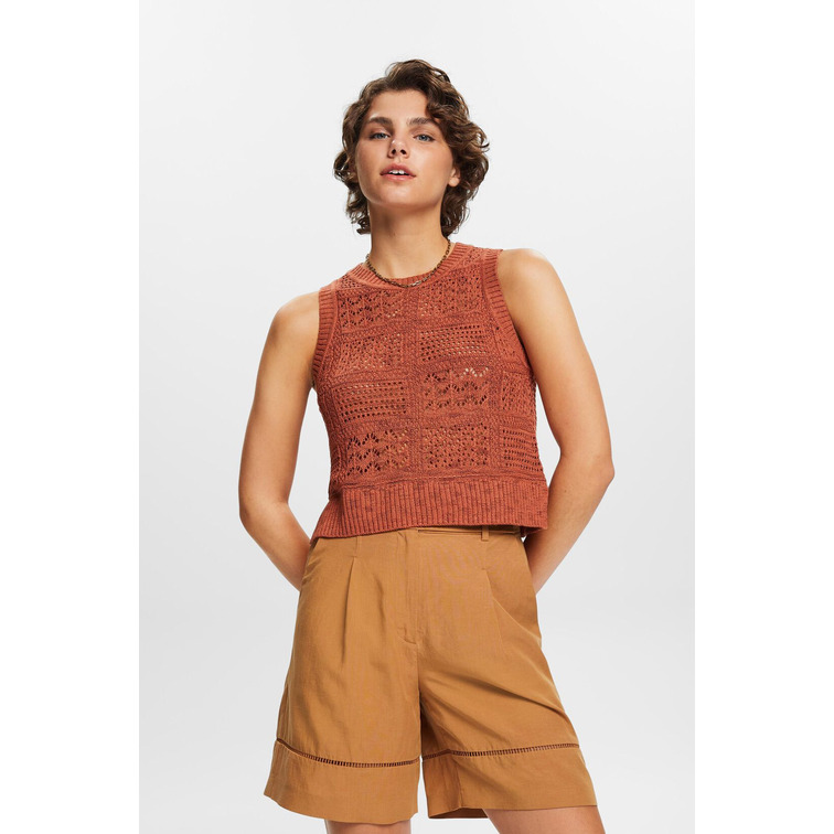 maillot femme  ESPRIT slub stich vest
