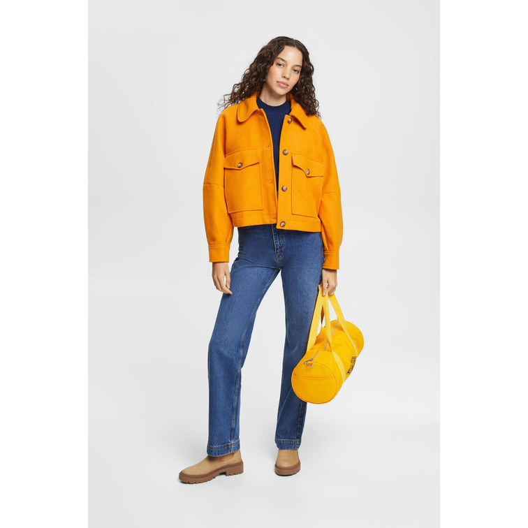 manteau femme ESPRIT wool jkt solid