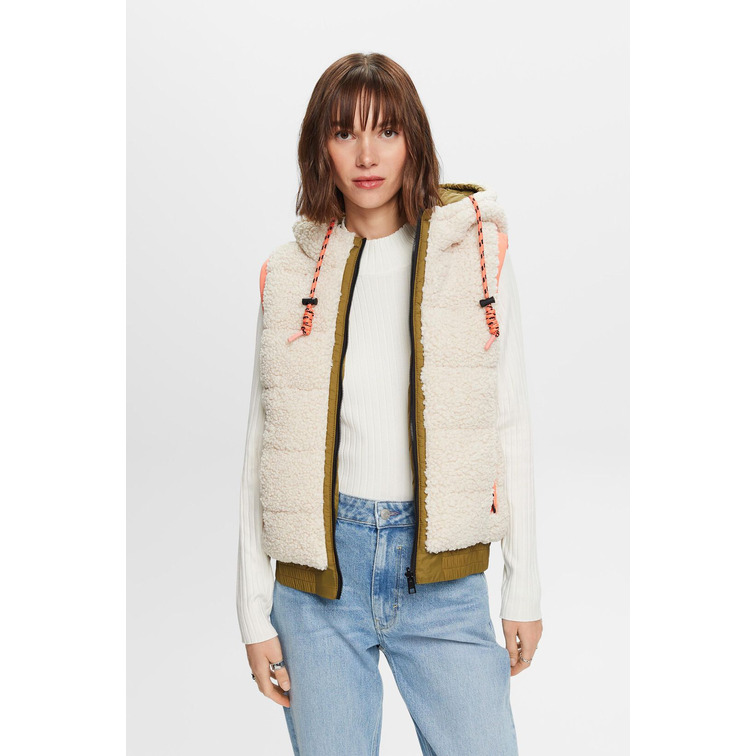 manteau femme  ESPRIT k_f_teddyvest