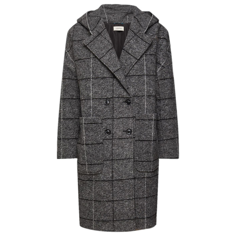 manteau femme  ESPRIT ll check hood c