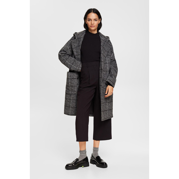 manteau femme  ESPRIT ll check hood c