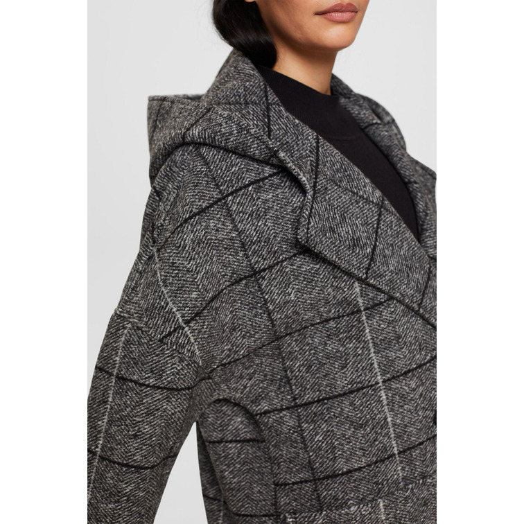 manteau femme  ESPRIT ll check hood c