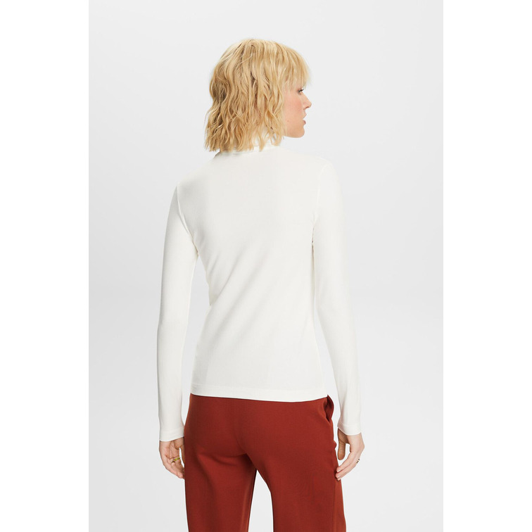 t-shirt femme  ESPRIT sus turn up nec
