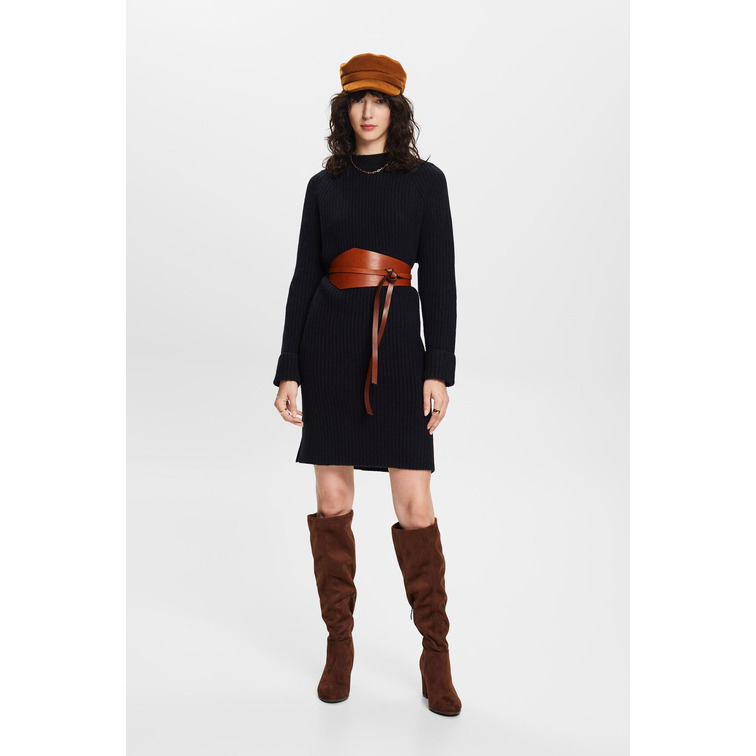 robe femme  ESPRIT f per rib dress