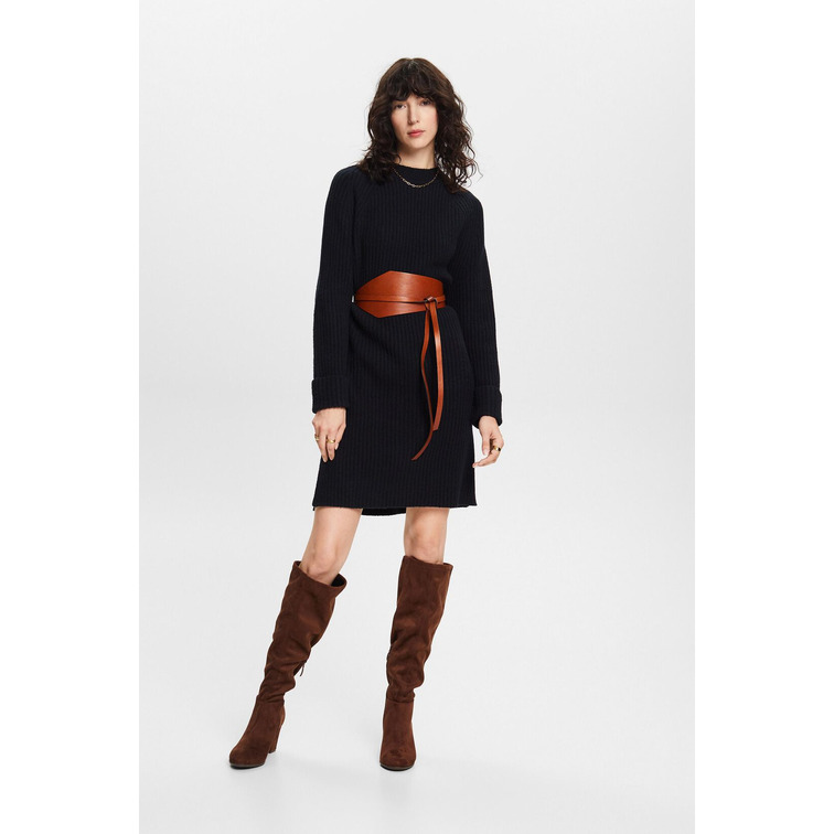 robe femme  ESPRIT f per rib dress