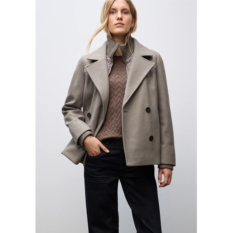 manteau femme  street caban jkt w. removable padded