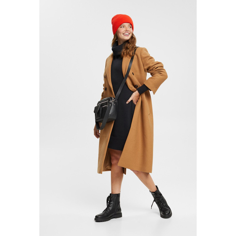 robe femme  ESPRIT wide neck dress