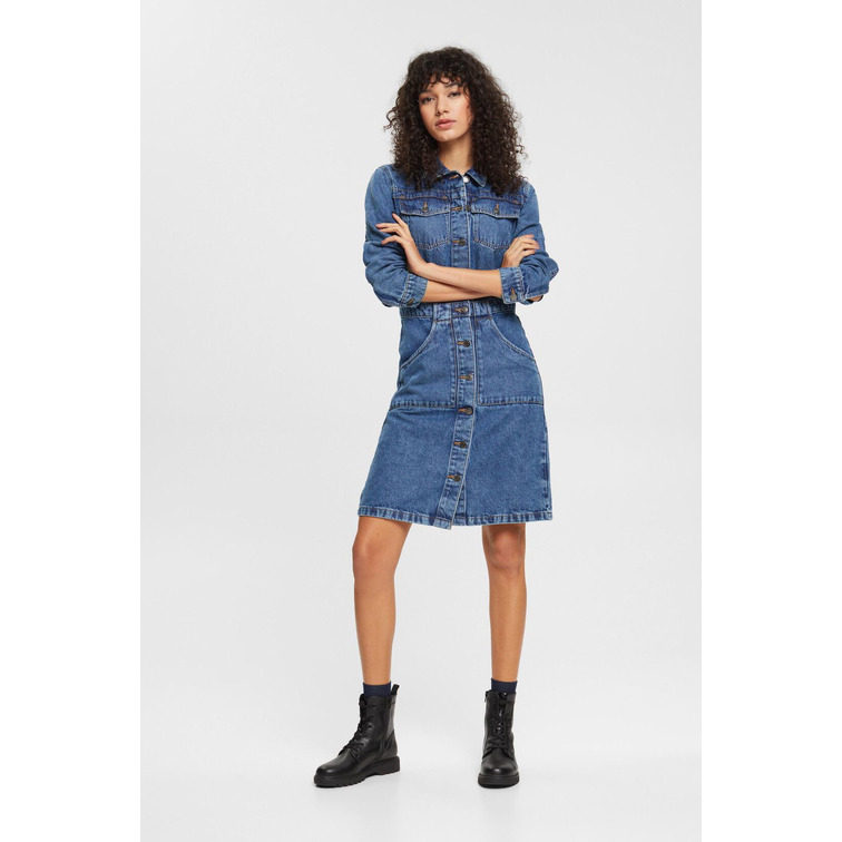robe femme  ESPRIT sus denim dress