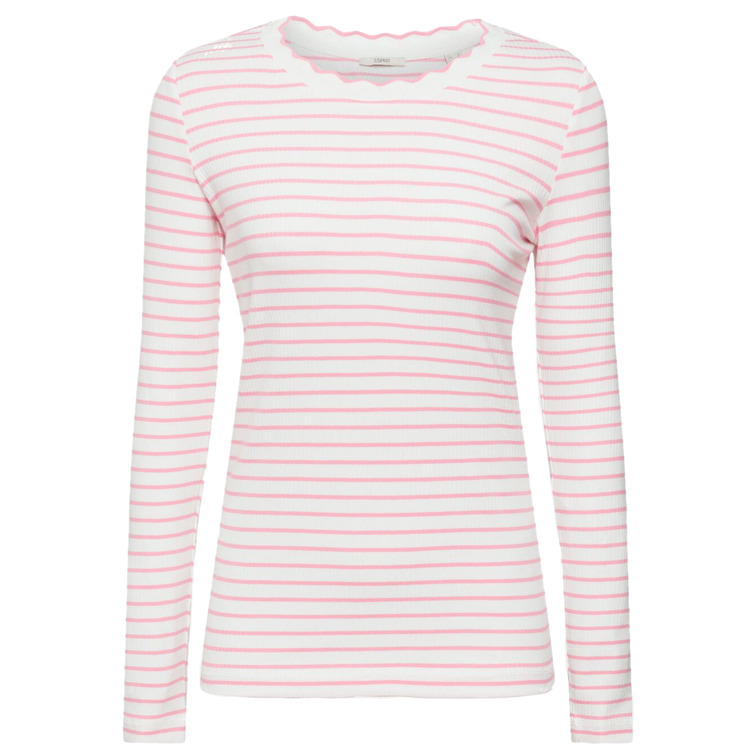 t-shirt femme  ESPRIT lslv tee stripe