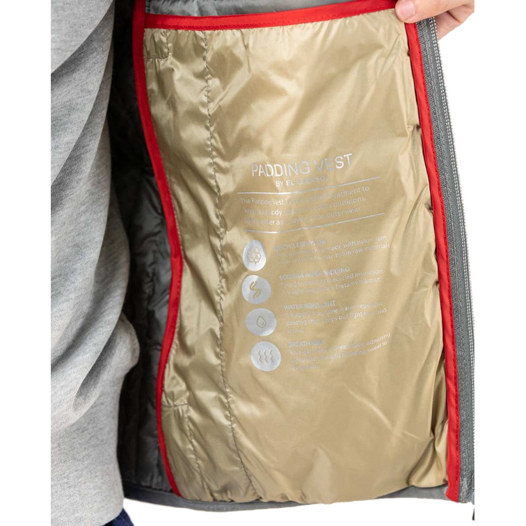 gilet matelassé basique grise homme el ganso