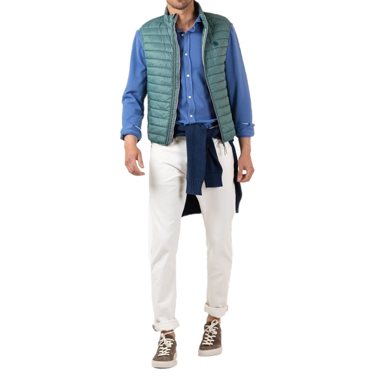 gilet matelassé basique vert homme el ganso
