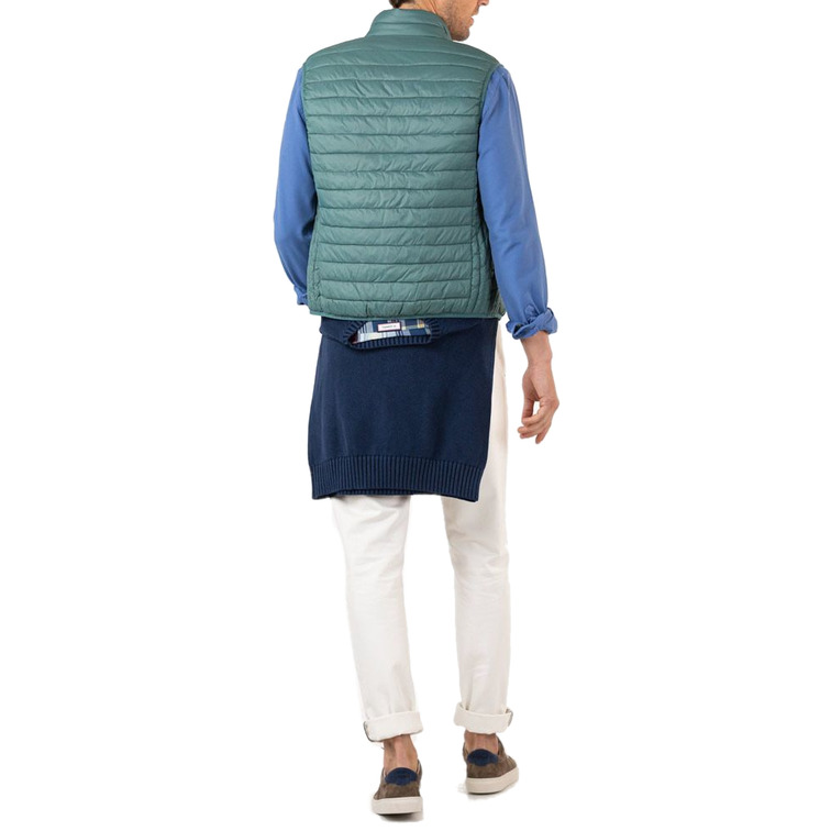 gilet matelassé basique vert homme el ganso