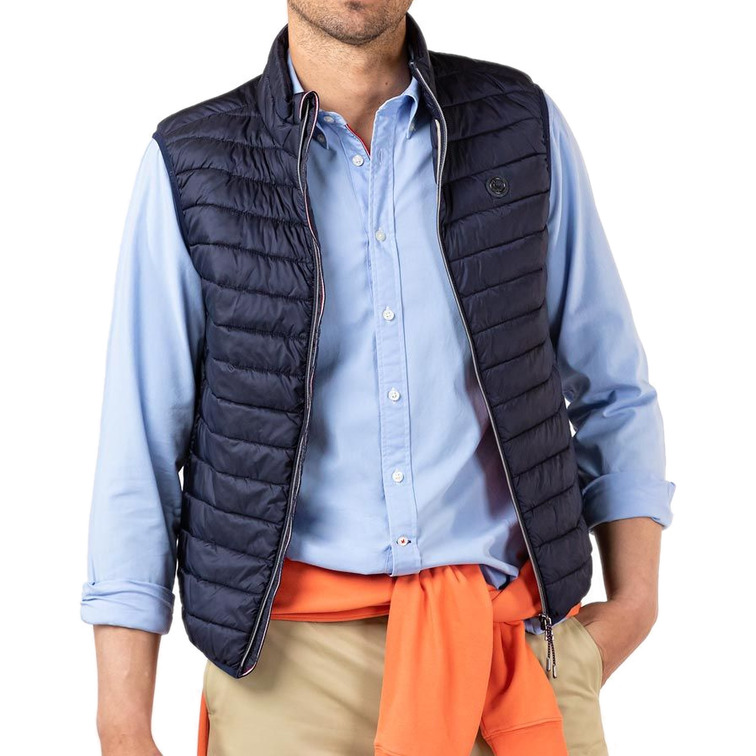 gilet matelassé basique marine homme el ganso