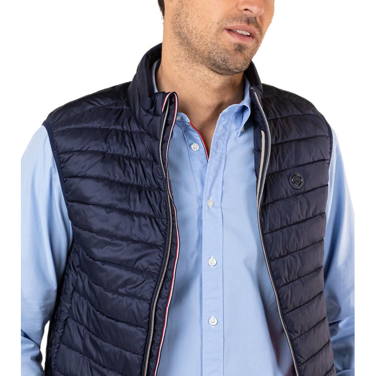 gilet matelassé basique marine homme el ganso