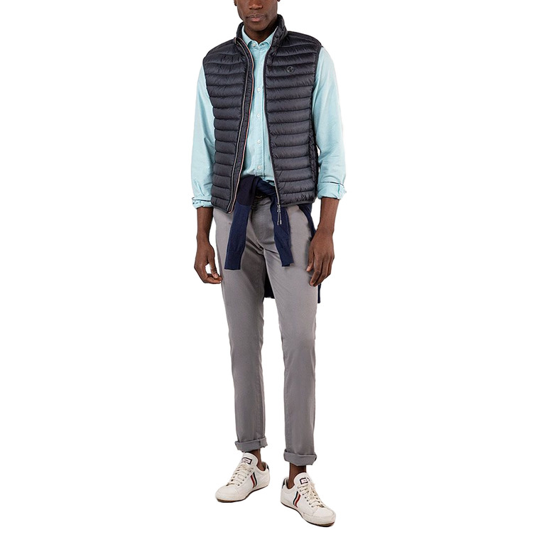 homme veste acolchado básico gris u