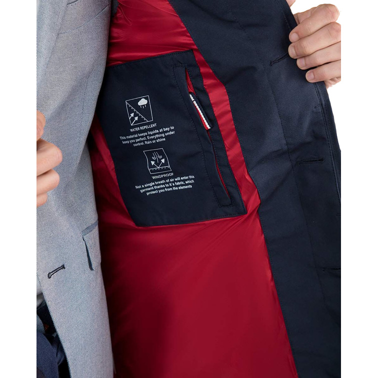 homme gabardina packable marino u