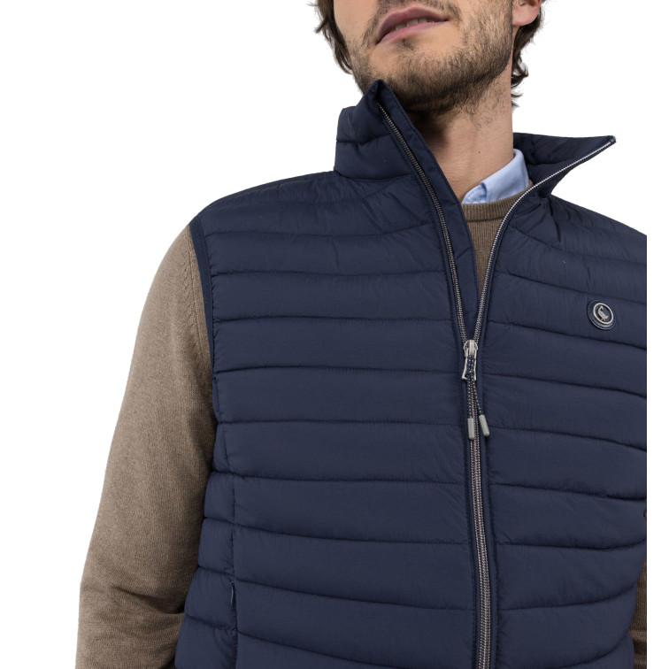 cazadora homme  el ganso veste básico acolchado marin