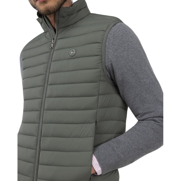cazadora homme  el ganso veste básico acolchado verde