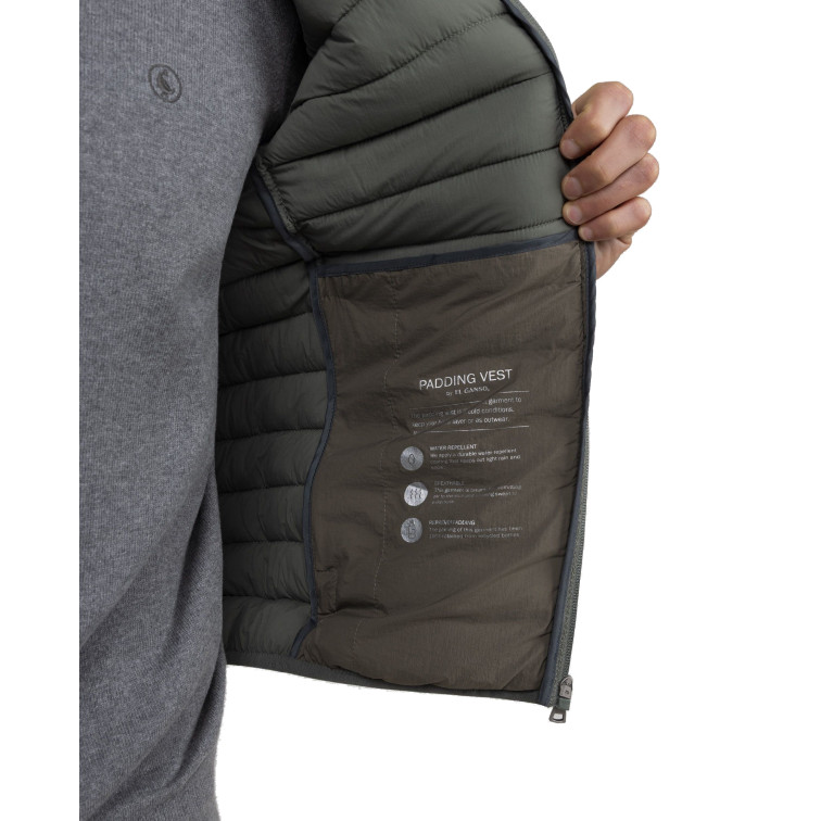 cazadora homme  el ganso veste básico acolchado verde