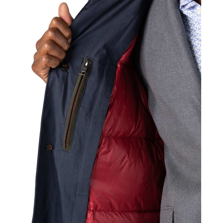 chasseresse homme  ganso trench coat navy