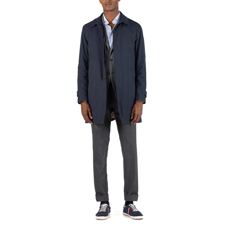 chasseresse homme  ganso trench coat navy