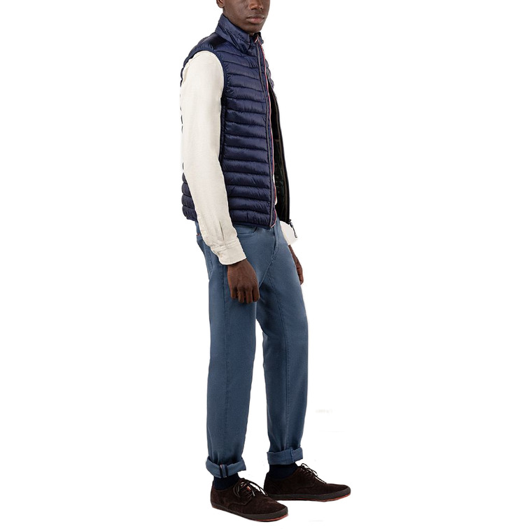 cazadora homme  ganso veste acolchado básico marin