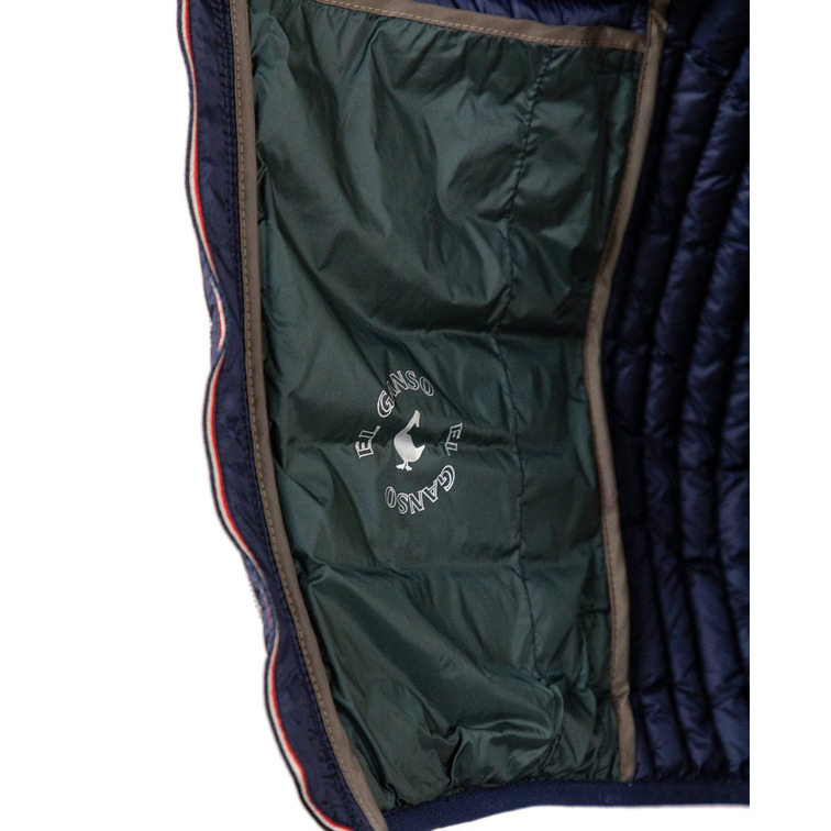 cazadora homme  ganso veste acolchado básico marin