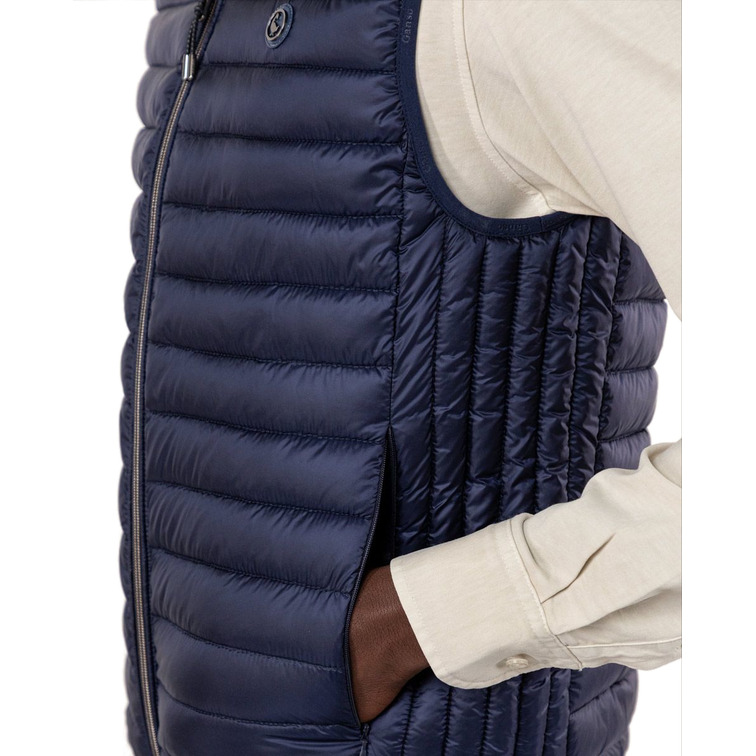 cazadora homme  ganso veste acolchado básico marin