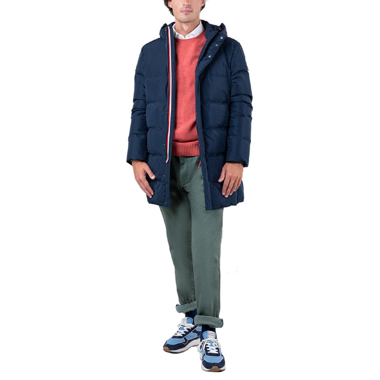 homme manteau largo plumas marino u