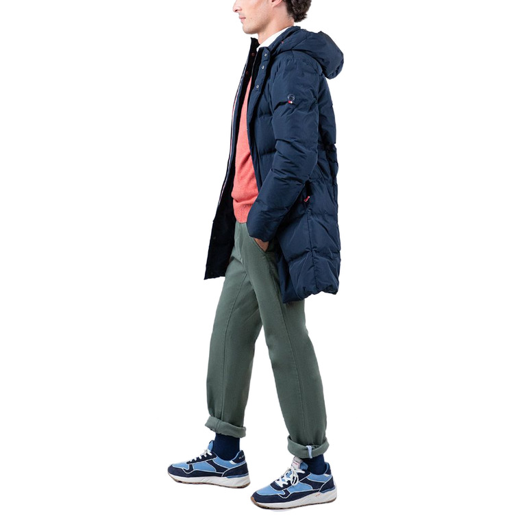 homme manteau largo plumas marino u
