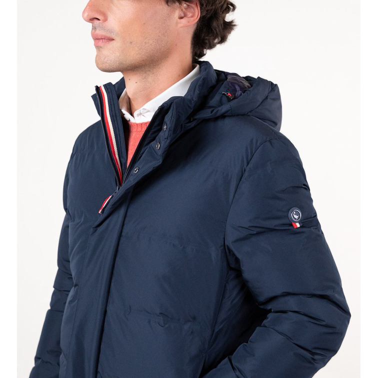 homme manteau largo plumas marino u