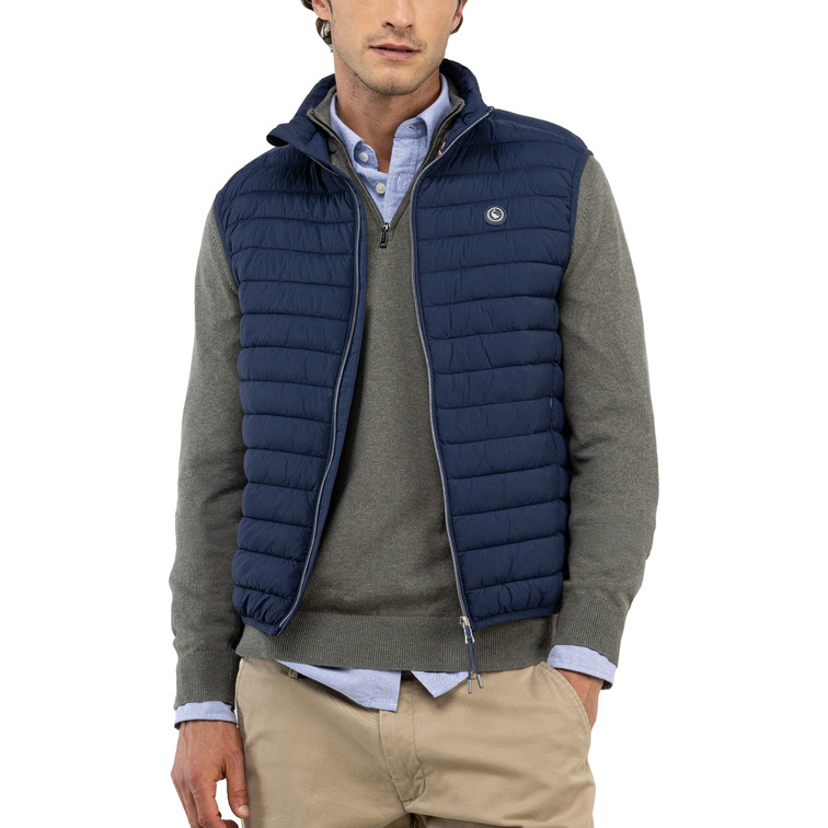 cazadora homme  el ganso veste acolchado básico marin