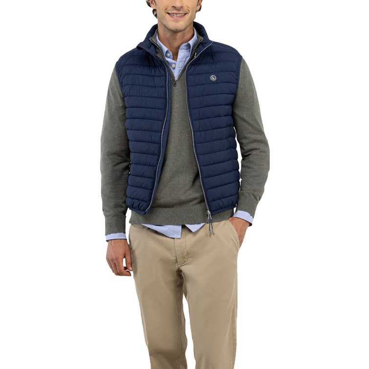 cazadora homme  el ganso veste acolchado básico marin