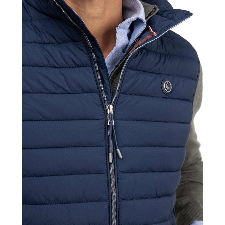 cazadora homme  el ganso veste acolchado básico marin