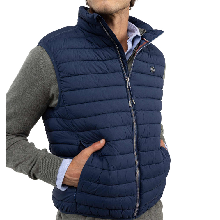 cazadora homme  el ganso veste acolchado básico marin